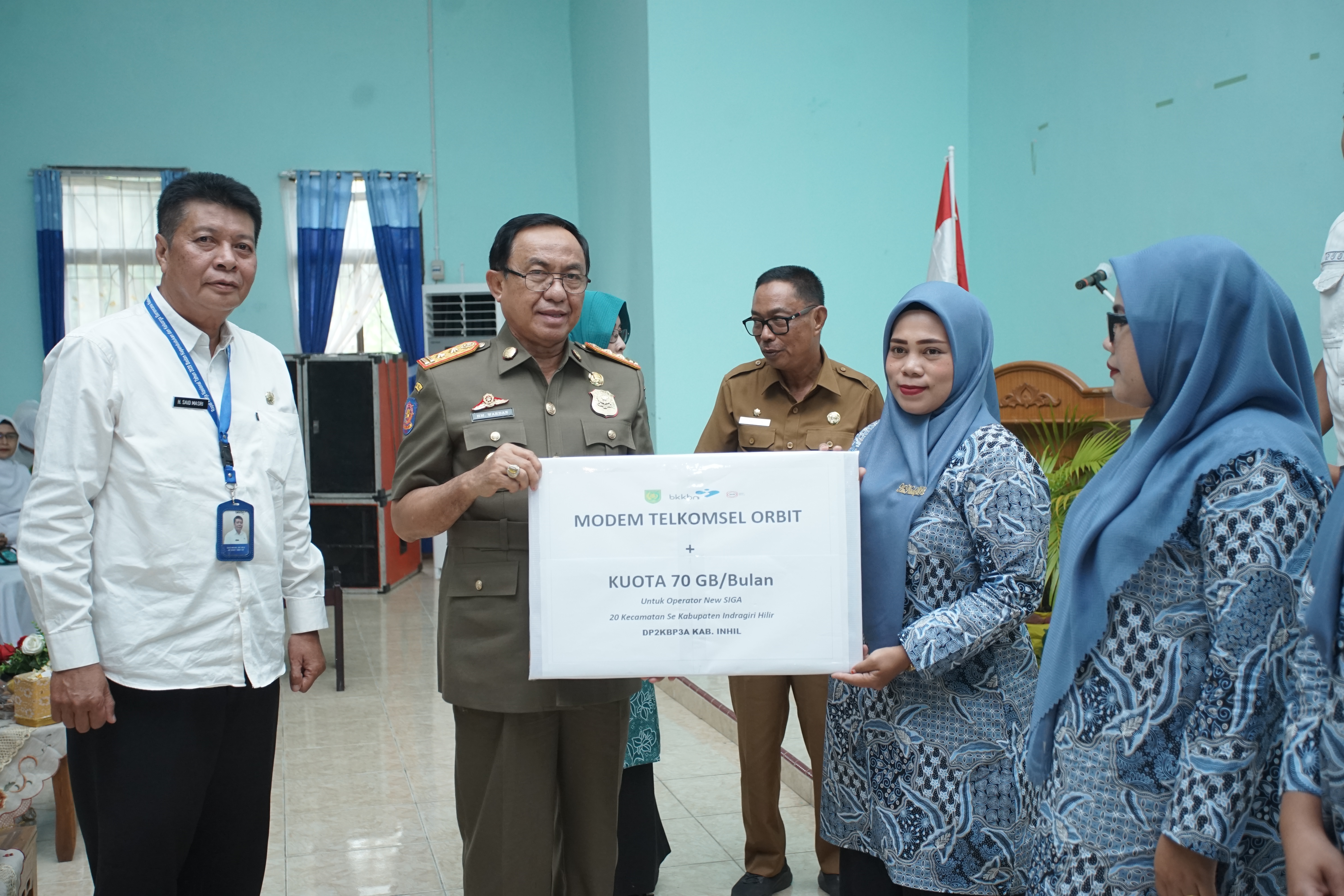 Ditaja DP2KBP3A Inhil, Bupati Wardan Hadiri Acara Bimtek Kader Institusi Masyarakat Pedesaan dan Pengukuhan Duta Genre