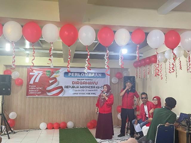 Peringati HUT RI ke-77 Dinsos Adakan 7 Perlombaan