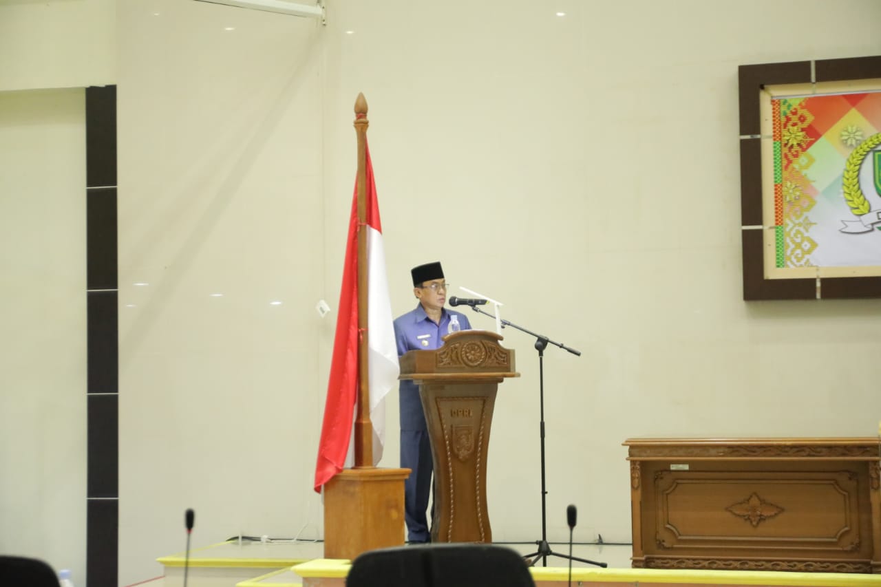 Wakil Ketua DPRD Edy Gunawan Pimpin Rapat Paripurna Rancangan KUA PPAS APBD Inhil TA 2022