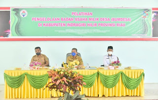 Dinas PMD Gelar Pelatihan Pengelola BUMDes se-Inhil