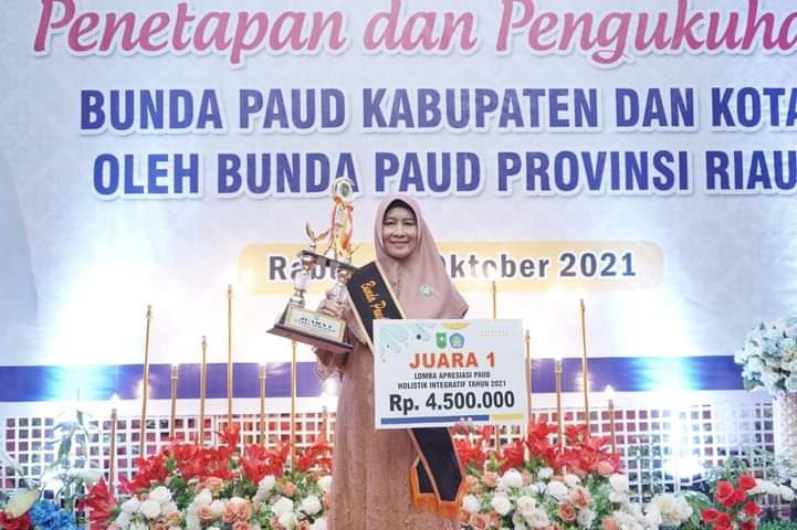 Inhil Juara 1 Lomba PAUD Holistrik Integratif se-Riau