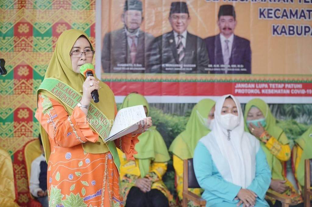 Hj Zulaikhah Hadiri Pelantikan Pokja Bunda PAUD dan Himpaudi Teluk Belengkong