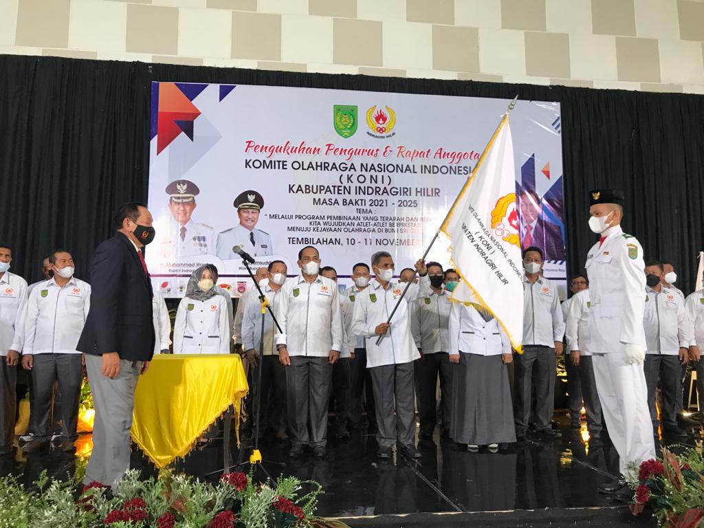 Pengurus KONI Inhil Masa Bhakti 2021-2025 Resmi Dilantik