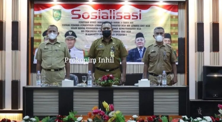 Dibuka Bupati, DPMD Inhil Gelar Sosialisasi Perbup Nomor 74 Tahun 2022