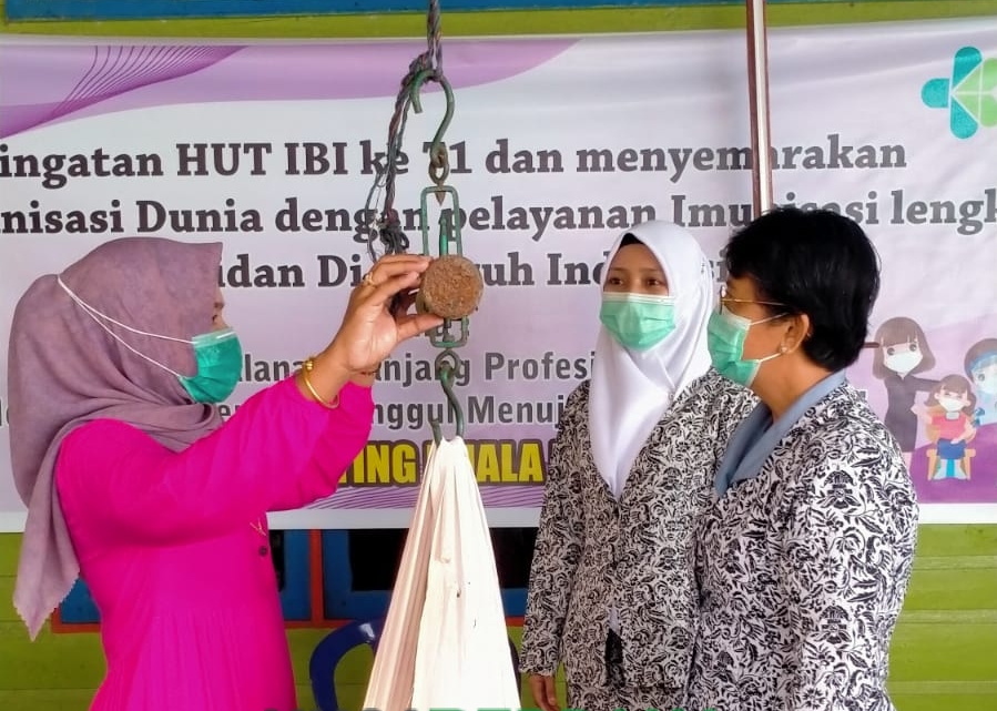 Bersama IBI, UPT Puskesmas Kuala Enok Gelar Pekan Imunisasi Rutin Lengkap
