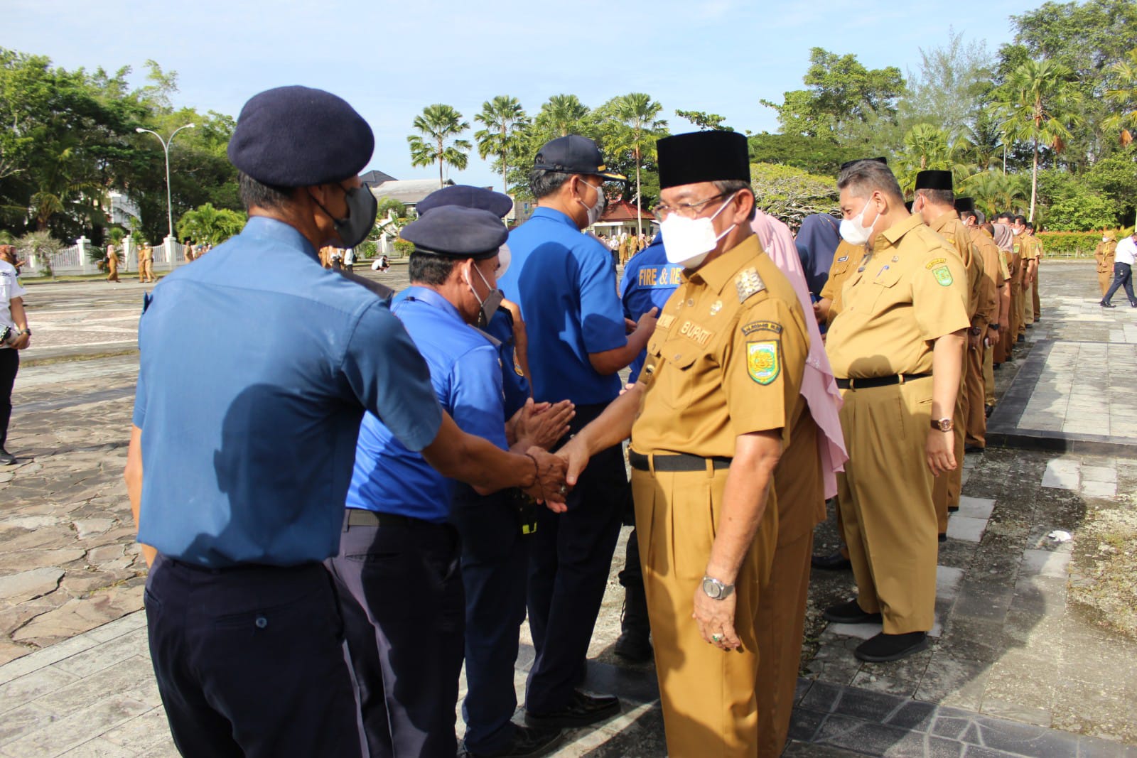 DPKP Inhil Ikuti Apel Gabungan Pasca Lebaran Idul Fitri 1443 Hijriyah