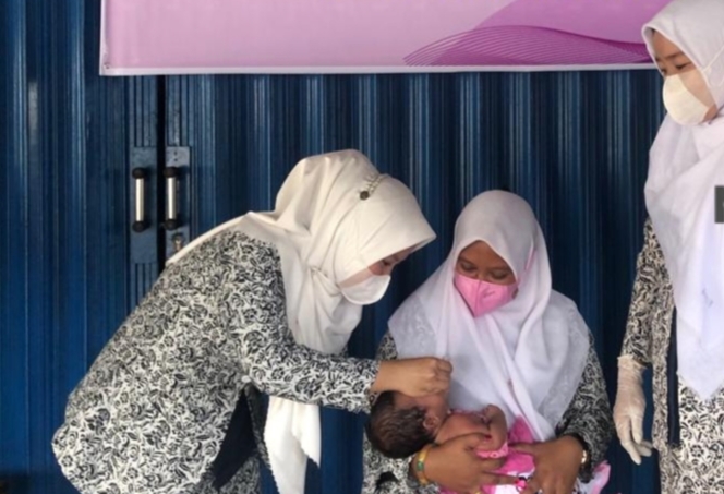 UPT Puskesmas Simpang Gaung Gelar Pekan Imunisasi Rutin di Desa Belantaraya