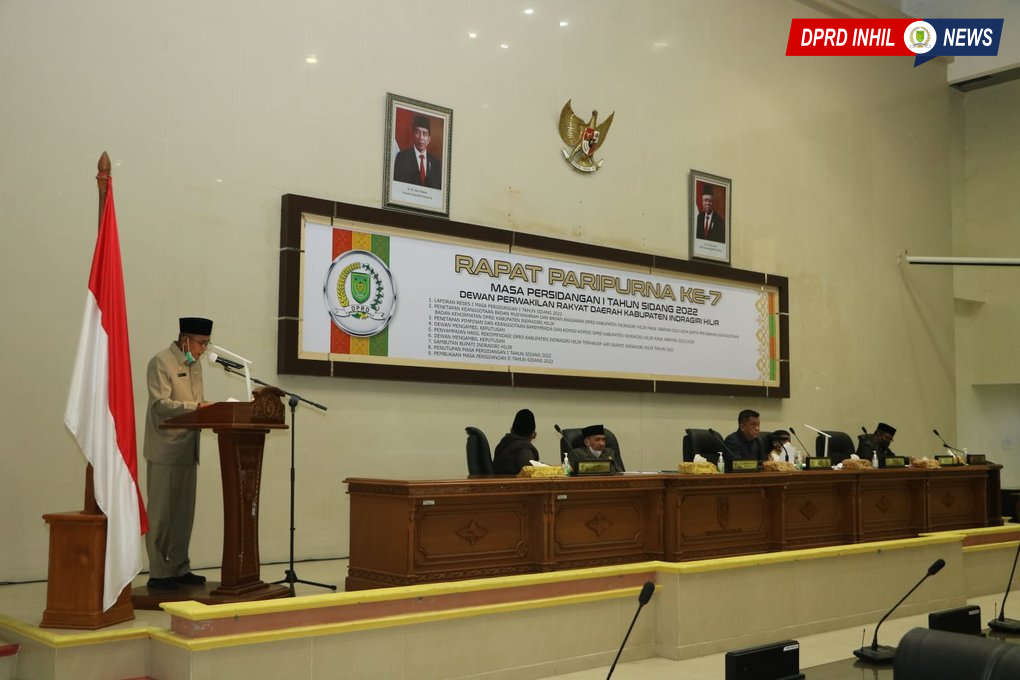 DPRD Inhil Gelar Rapat Paripurna ke-7 Masa Persidangan 1 Tahun 2022