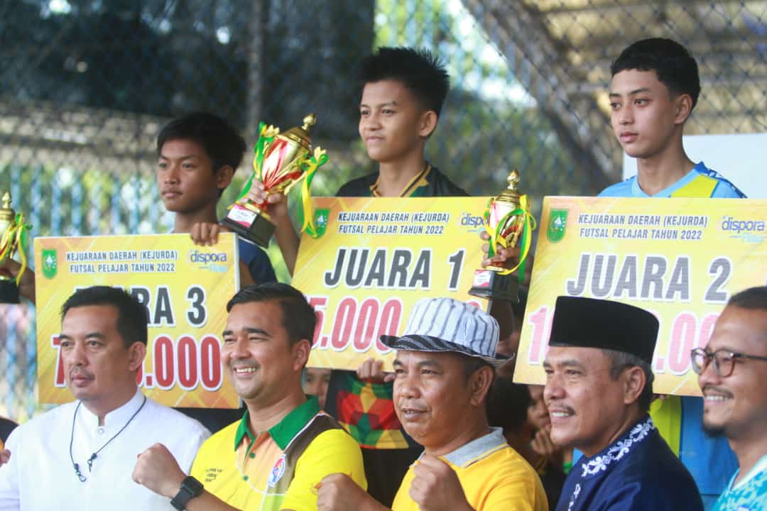 Inhil Juara Kejurda Futsal Provinsi Riau 2022
