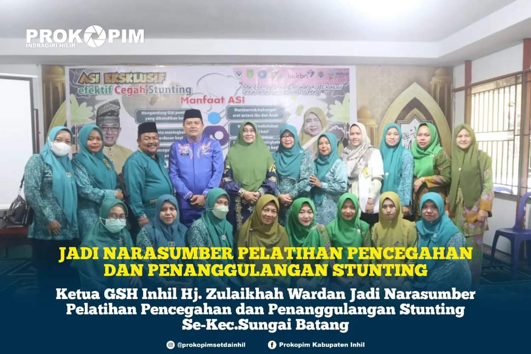 Ketua GSH Inhil Jadi Narasumber Pelatihan Pencegahan dan Penanggulangan Stunting