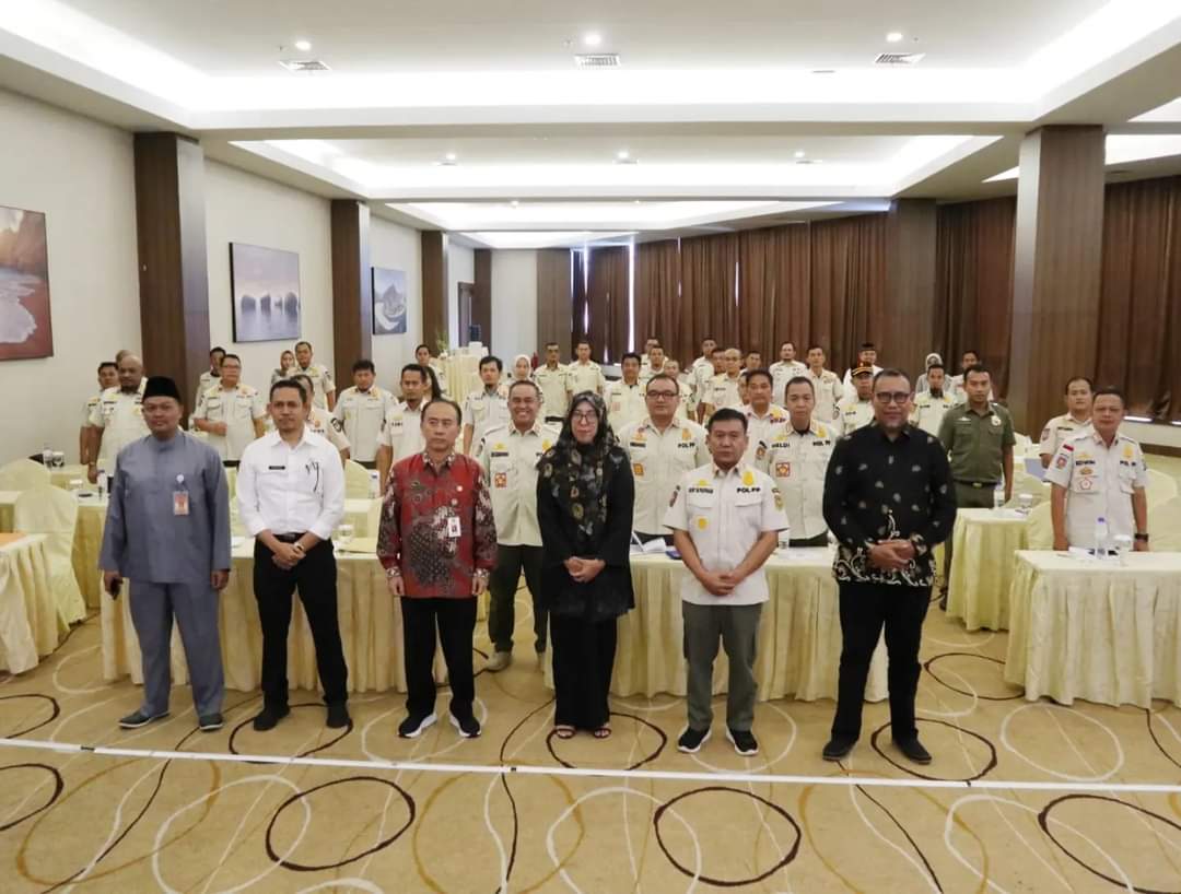 Pemkab Inhil Ikuti Rapat Asistensi Supervisi dalam Penerapan SPM Sub Urusan Trantibum di Daerah