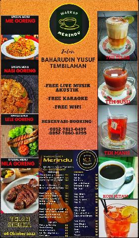 Kunjungi Warung Kopi Merindu, Makanan Enak dan Ada Live Musiknya