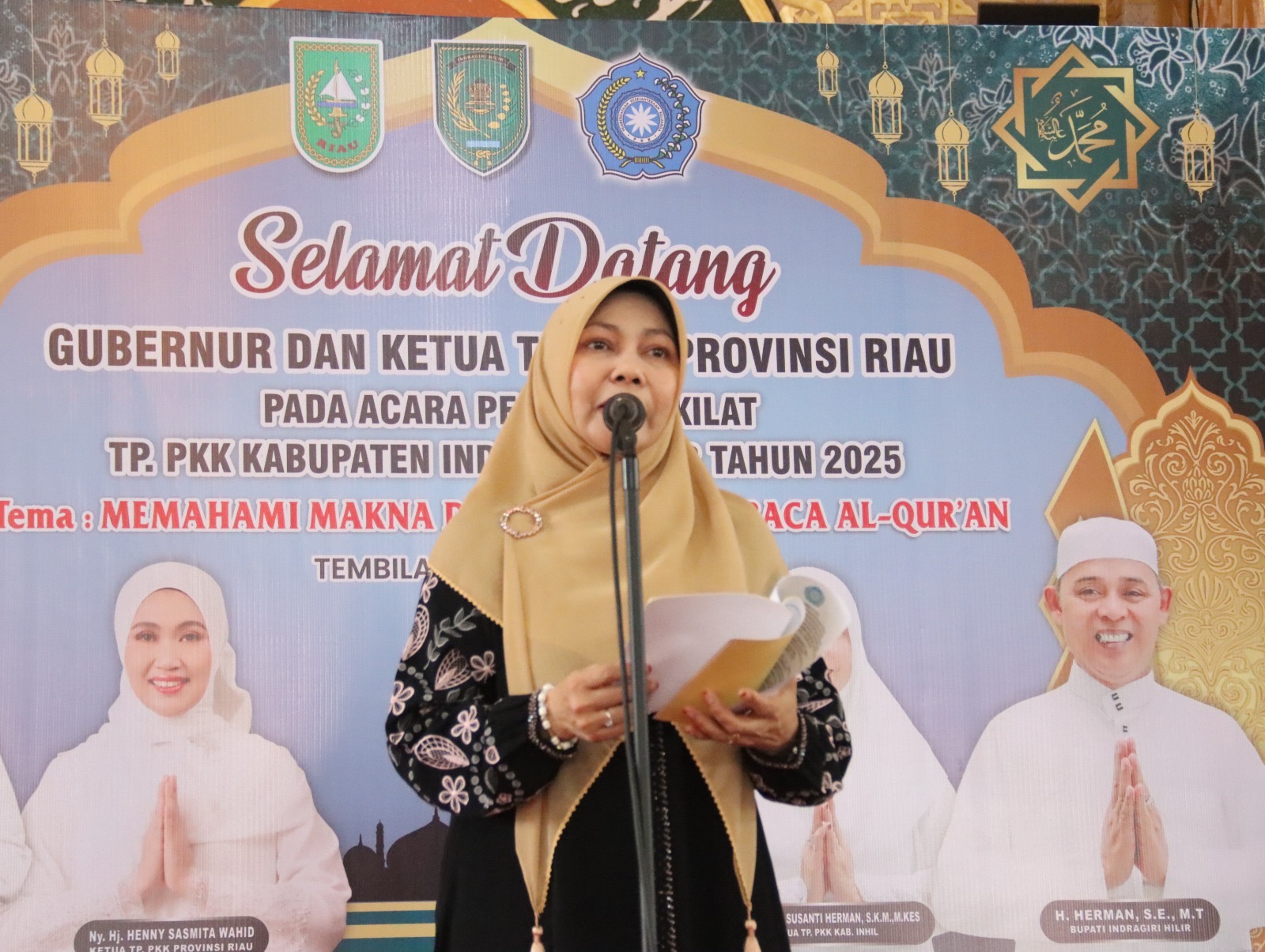 Pesantren Kilat TP-PKK Inhil Dihadiri Ketua TP-PKK Provinsi Riau