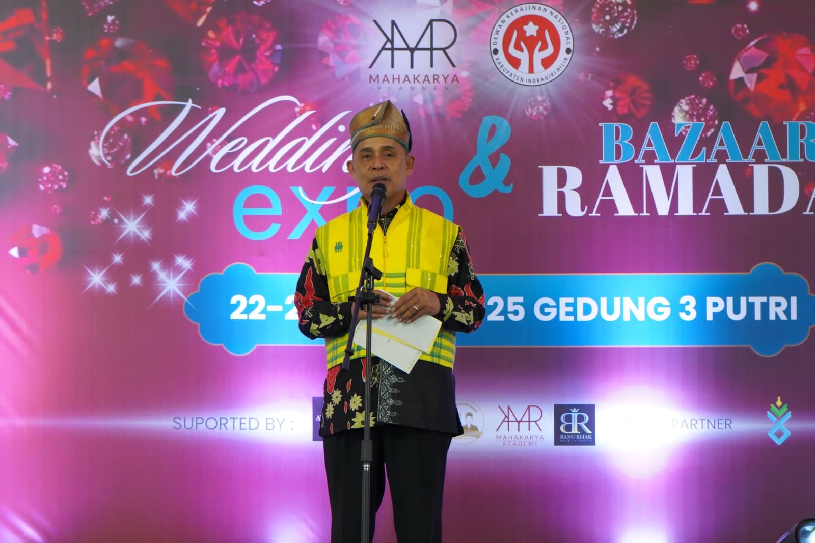 Bupati Indragiri Hilir Hadiri Pembukaan Wedding Expo dan Bazaar Ramadhan