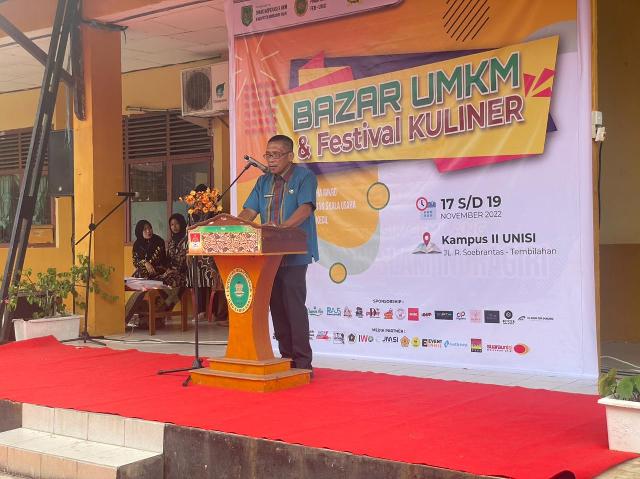 Dinas Koperasi dan UKM Inhil Taja Bazar dan Festival Kuliner Di Unisi