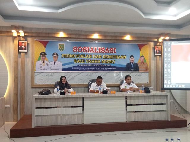 DiskopUKM Laksanakan Sosialisasi Permodalan dan Kemitraan Bagi Usaha Mikro