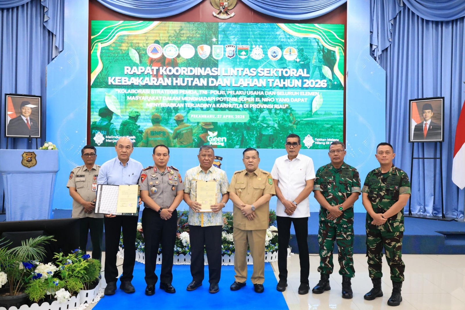 Wakil Ketua DPRD Riau Parisman Ihwan Hadiri Rapat Lintas Sektoral Antisipasi Karhutla
